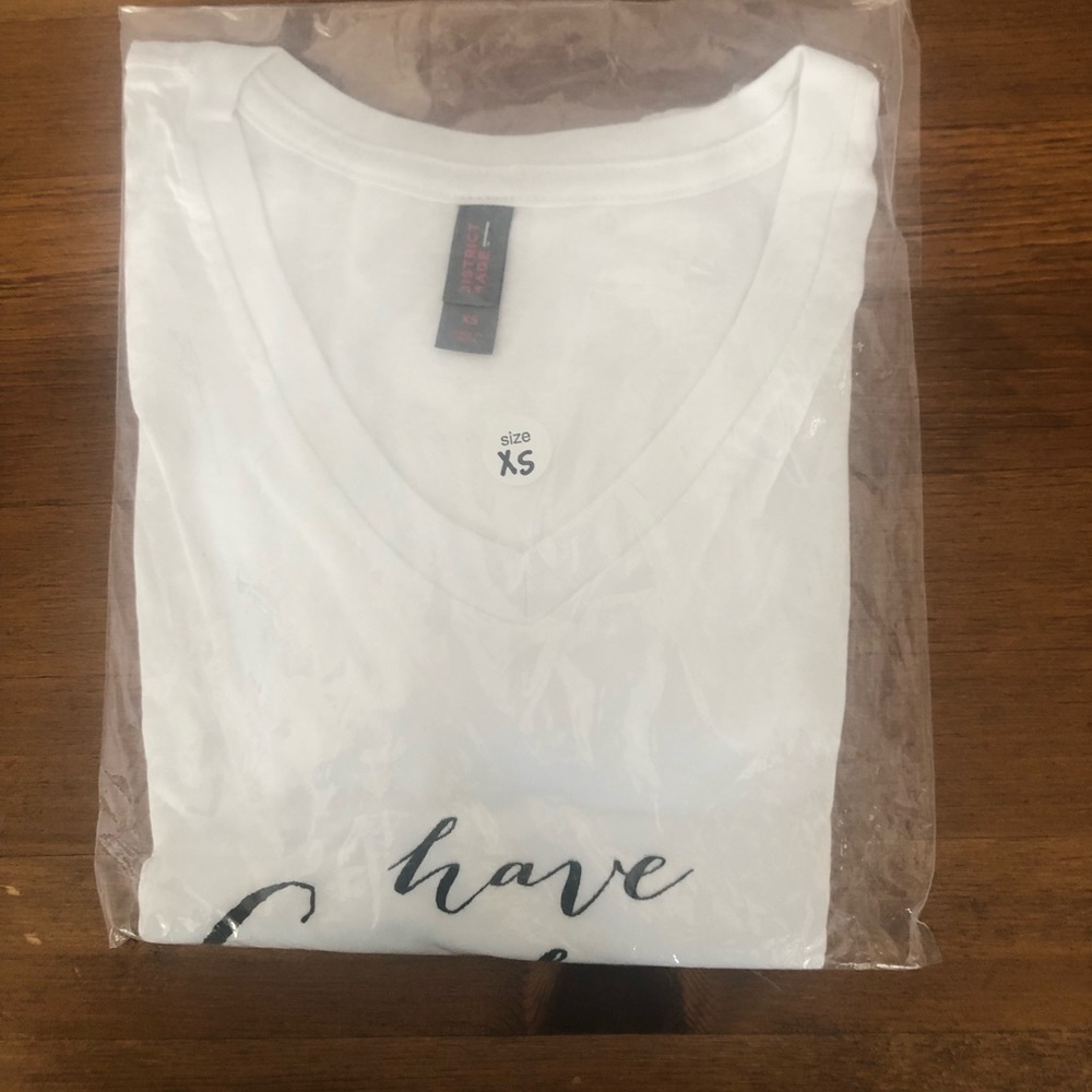 New White Tee Shirt, “Have Courage & Be Kind” - Picture 6 of 7